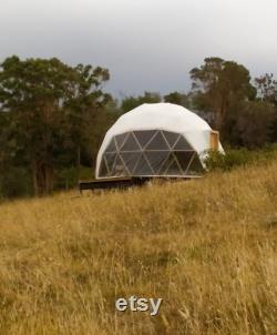 Wooden Dome Structure for Glamping and Hippie Boho Living