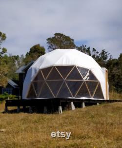 Wooden Dome Structure for Glamping and Hippie Boho Living