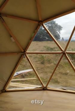 Wooden Dome Structure for Glamping and Hippie Boho Living