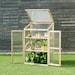 Wooden Framed Polycarbonate Cold Frame Greenhouse (100 X 60 X 45cm)