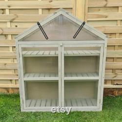 Wooden Framed Polycarbonate Cold Frame Greenhouse (120 x 100 x 30cm)