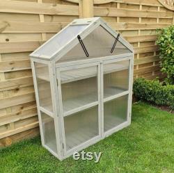 Wooden Framed Polycarbonate Cold Frame Greenhouse (120 x 100 x 30cm)