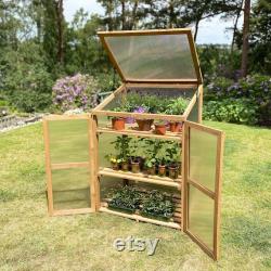 Wooden Framed Polycarbonate Garden Growhouse
