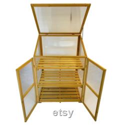 Wooden Framed Polycarbonate Garden Growhouse