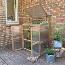 Wooden Framed Polycarbonate Garden Growhouse