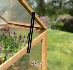 Wooden Polycarbonate Growhouse Cold Frame Mini Greenhouse
