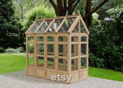 Woodwork Plans 4ft x 6ft, 4ft x 8Ft or 4ft x 10Ft Country Garden Border Greenhouse Digital Woodwork Plans Download Only US Imperial Windows