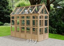 Woodwork Plans 4ft x 6ft, 4ft x 8Ft or 4ft x 10Ft Country Garden Border Greenhouse Digital Woodwork Plans Download Only US Imperial Windows