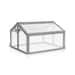 Double Box Wooden Greenhouse Cold Frame Raised Plants Bed Protection (grey) Lxwxh 35.4 X 31.5 X 22.8 Inches