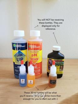 pH up down, Superthrive, Liquidirt starter kit